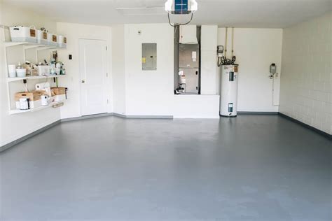 pictures of painted garage floors