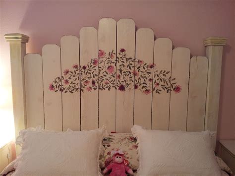 pictures of picket fence headboards