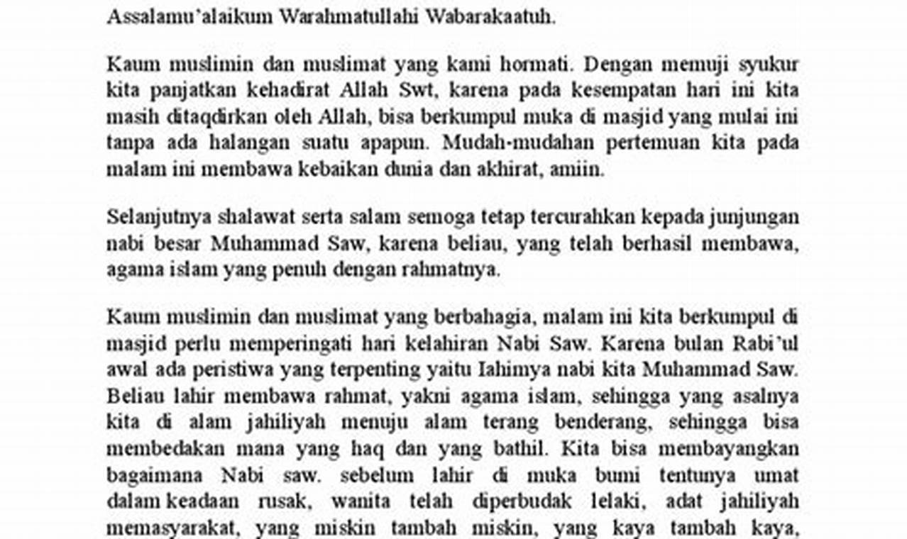 Pidato Tentang Nabi Muhammad Idolaku
