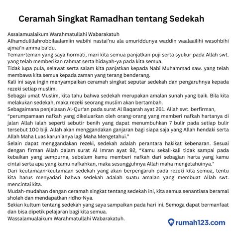Teks Pidato Bahasa Inggris Tentang Ramadhan Kumpulan Contoh Teks Pidato