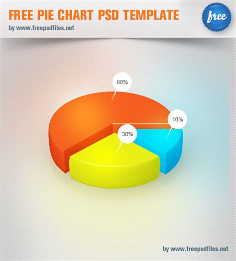 Pie chart psd template