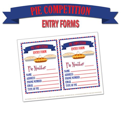 Pie Contest Categories
