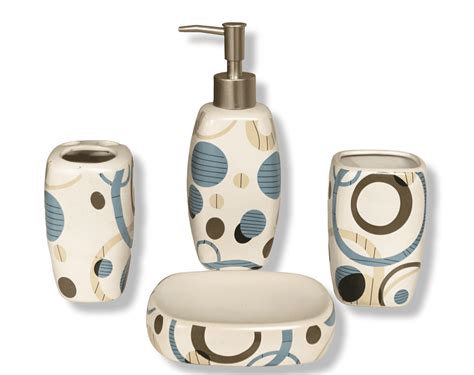 Piece Ceramic Bathroom Accessory Set