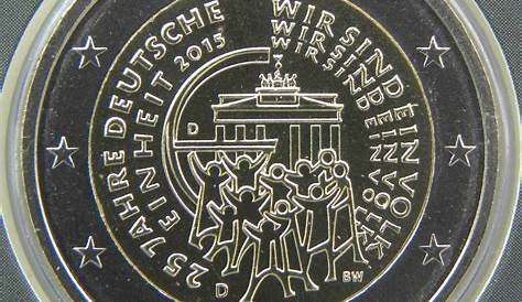 Pieces 2 Euros Allemagne 2015 Euro Commémorative 015 5e Anniversaire De