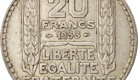 Pieces 20 Francs Argent 1933 421530 France, Turin, , , Paris, TTB,