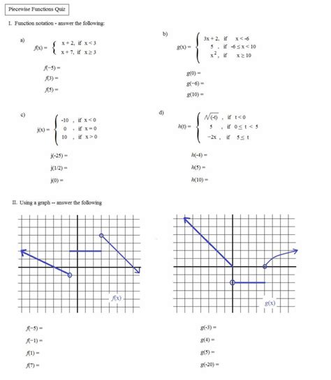 piecewise functions word problems worksheet with answers pdf