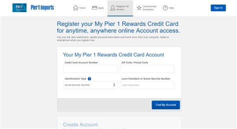 Pier 1 Rewards Credit Card Login