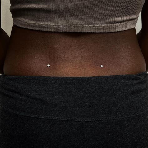 Piercing In Back Dimples