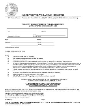 Piermont Parking Permit