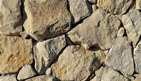 Un mur de pierre blanche dans un village de Provence Photo