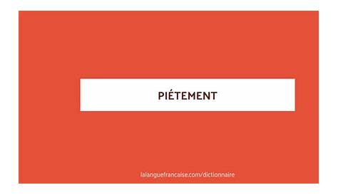 Pietement Definition Définition D'une Traverse