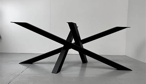 Pietement Metal Pour Table Pied De Métal Mikado / Fabrication Artisanale