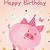 pig birthday card printable