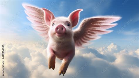 pig pink flying