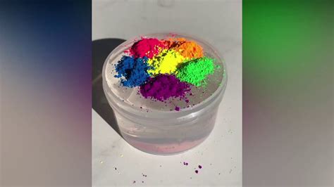 pigment slime mixing asmr