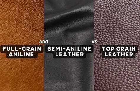 pigmented vs semi aniline leather