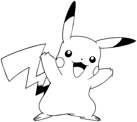 Pikachu Pictures To Color