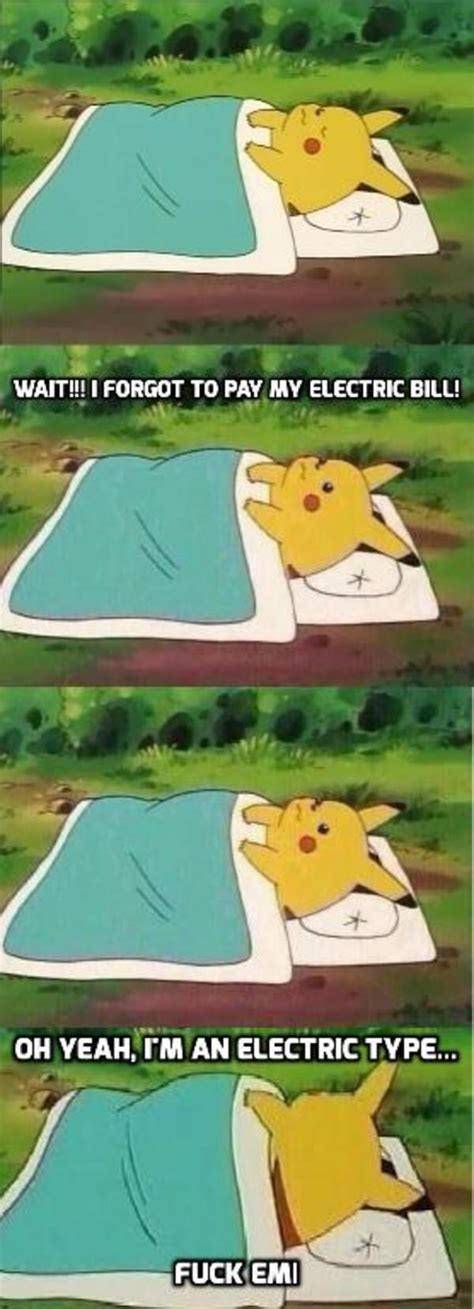 pikachu in bed meme