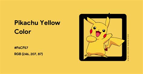 pikachu yellow color code
