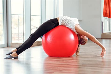 Pilates On Exercise Ball