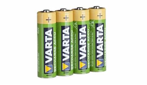 Varta 4 piles rechargeables 2100mAh 1,2V AA (lot de 2