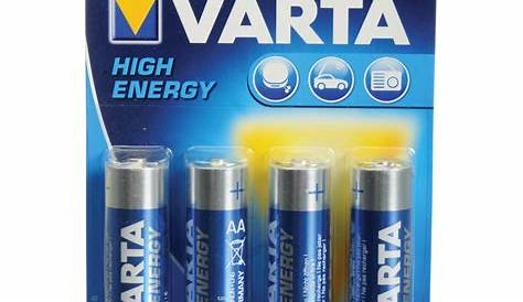 Pile Varta High Energy AAA 1,5V 4 Pièces Hubo
