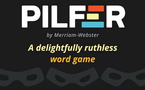 5 Pilfer Word Game Tips