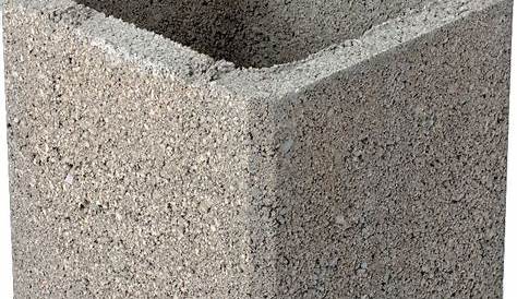 Pilier Beton 40x40 Point P FABEMI Bloc Béton x25 Cm .