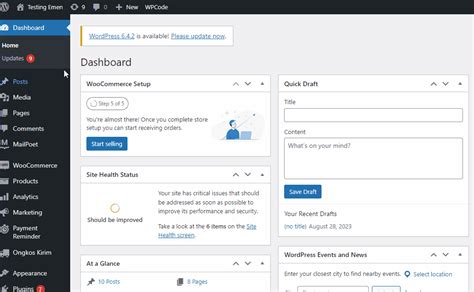 pilih template baru wordpress