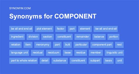 Pillar Components Synonyms