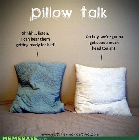 Memory foam pillow pillow talk