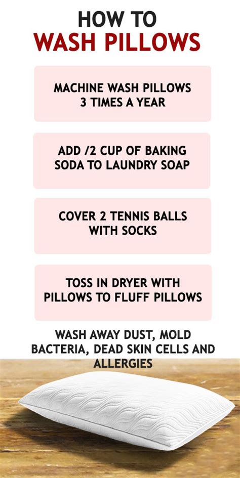 Pillow Wash Instructions