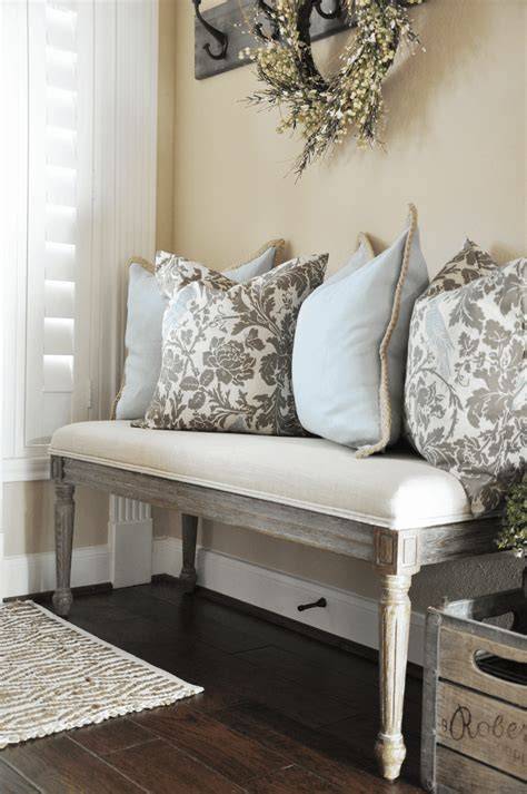 Pillows On Bench Ideas
