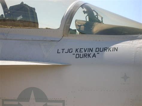 pilot name on fighter jet