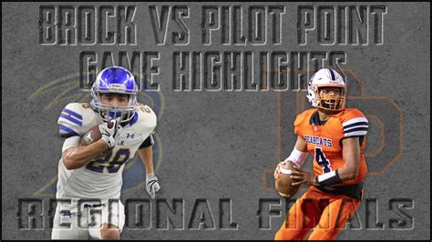 Pilot Point Vs Brock
