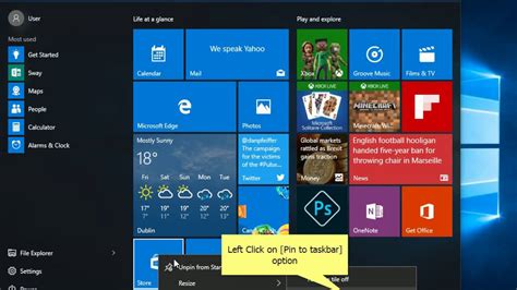 pin app to taskbar windows 10 powershell