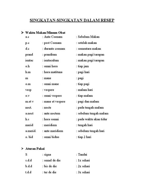 Daftar Singkatan PDF