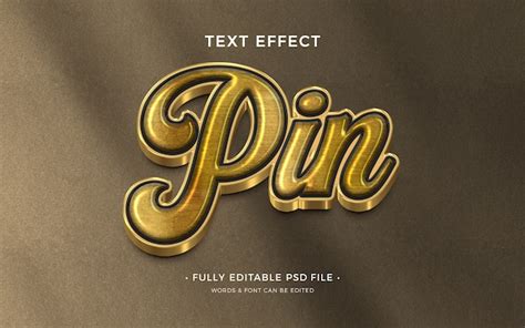 Pin Text Design