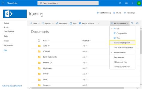 pin to quick access in sharepoint online