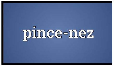 Pince Nez Meaning In Hindi Urdu With 1 Definitions And Sentences