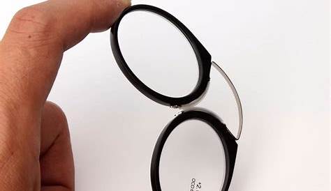 Pince Nez Eyeglasses Oval Frame For Reading In Jet Black Vint York