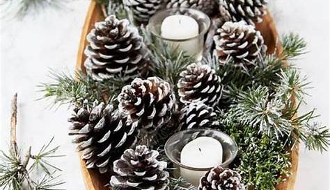 Pine Cone Candle Christmas Decorations