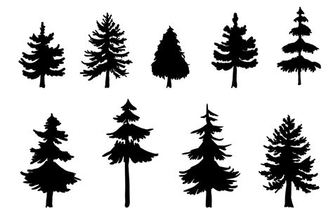 Pine Tree Silhouette Clip Art Cliparts.co