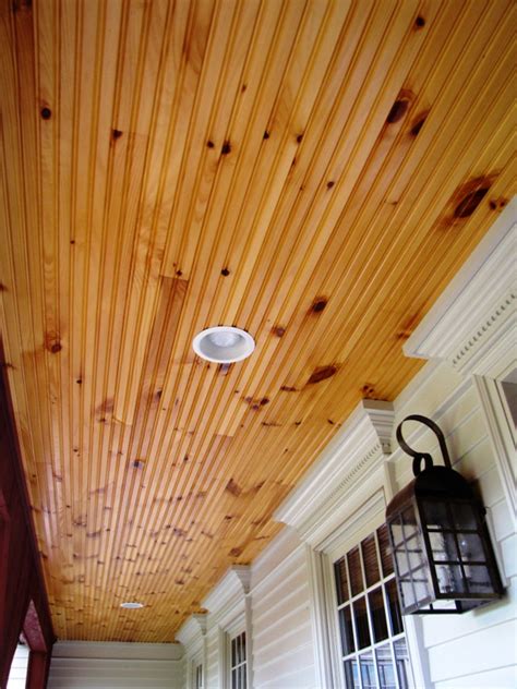 Pine Beadboard Ceiling
