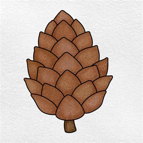 Pine Cone Drawing