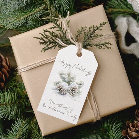 Pine Cone Gift Tags