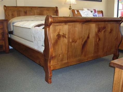 Pine Queen Sleigh Bed Frame