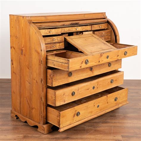 Pine Roll Top Desk Value