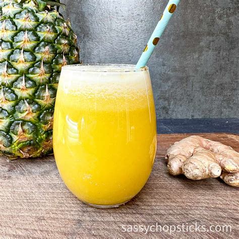 pineapple and ginger juice