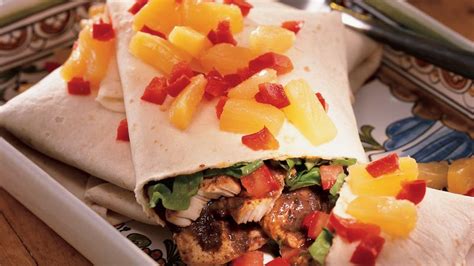 Pineapple Chicken Burritos